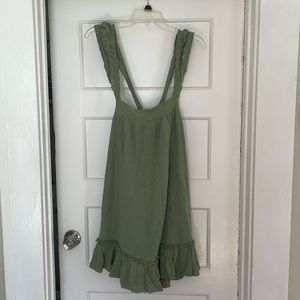Free People green size medium mini dress with tags still on. Never before worn!